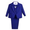 Boys Formal Tuxedo Baby Boys Royal Blue [Dressy Daisy] 5-Piece Set, Tailless, Wedding, Graduation, Clothes, 18-24 Months,