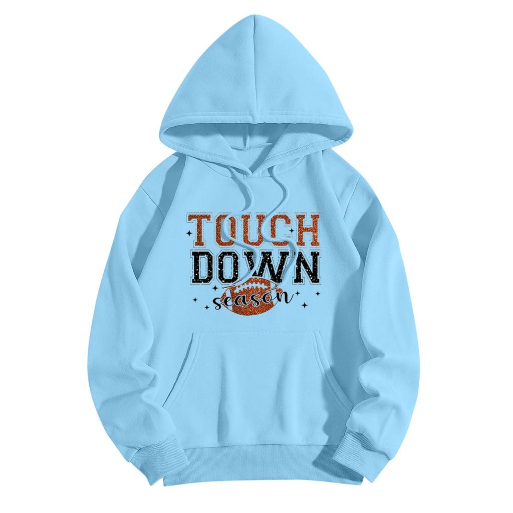 Толстовки для девочек-подростков с длинным рукавом и принтом букв, повседневные графические толстовки с капюшоном, пуловер с завязками, симпатичная толстовка большого размера