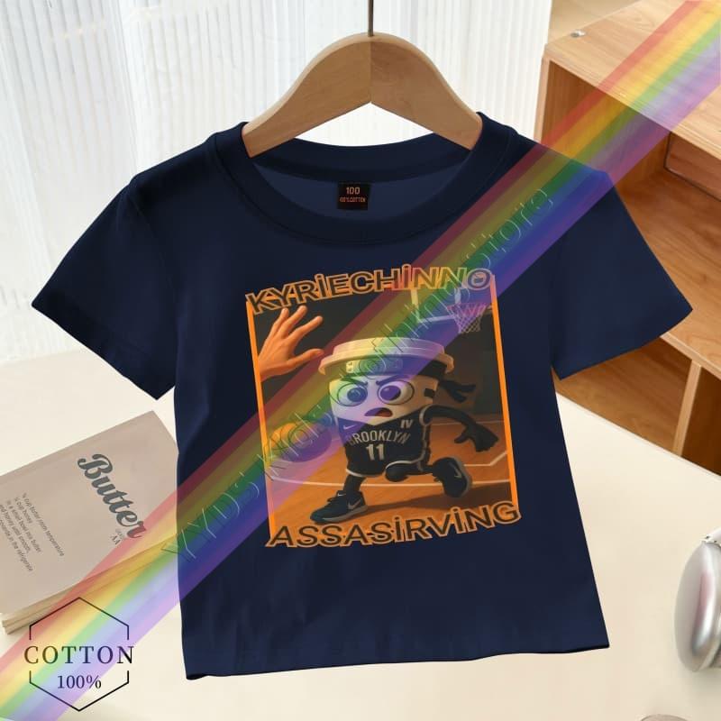 Летняя футболка Tung Tung Tung Sahur Смешная итальянская футболка с мозговым гниением Мультяшная графика Повседневная винтажная Футболка с коротким рукавом для мальчиков и девочек