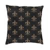 Роскошные Черно-Золотые Наволочки с Лилией (Fleur De Lis) Декор Милые Лилии Цветок Подушка для Стула Квадратная Наволочка