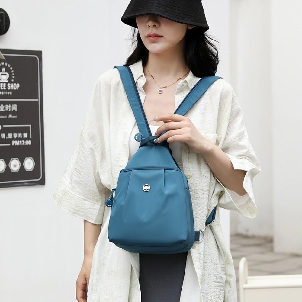 Large Capacity Multi Layer Bag Versatile Travel Bag Backpack Waterproof Oxford Fabric Casual Crossbody Chest Bag Lightweight
