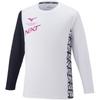 Training Wear Long Sleeve UPF Slim Size White X Deep Medium N-XT T-Shirt, 15, Fit, 32JA2740, Navy,