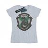 Womens/Ladies Slytherin Crest Flat Cotton T-Shirt