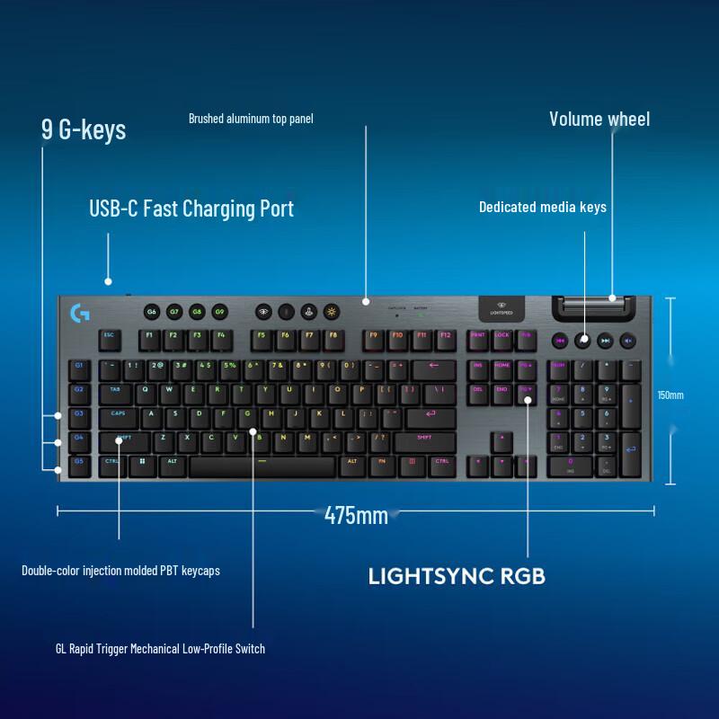 Logitech G915 X LIGHTSPEED Wireless Mechanical Gaming Keyboard