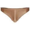 Mens Glossy Low Rise Briefs Solid Color Elastic Waistband Underpants Underwear Swimwear