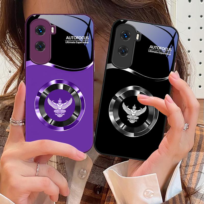 Круглый Флайер Для Honor 200 90 8X 9X Pro Lite P50 P40 Nova 10 11i P60 Magic4 6 Mate 20 50 Закаленное Стекло Чехол Для Телефона
