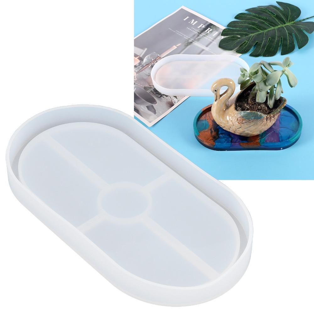 Oval Shape Silicone Tray Mold Raised Rim DIY Silicone Mold Professional Cake Mold DIY Crafts