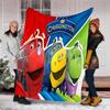 Chuggington printed throw blanket—lightweight,soft,warm;versatile blanket for all seasons—perfect as &air-conditioning throw,nap blanket