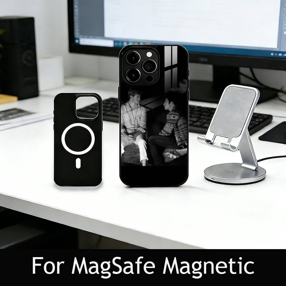 R-RW & RB Film Phone Case For iPhone17,16,15,14,13,12,11 Plus,Pro Magnetic For Magsafe Wireless Charging