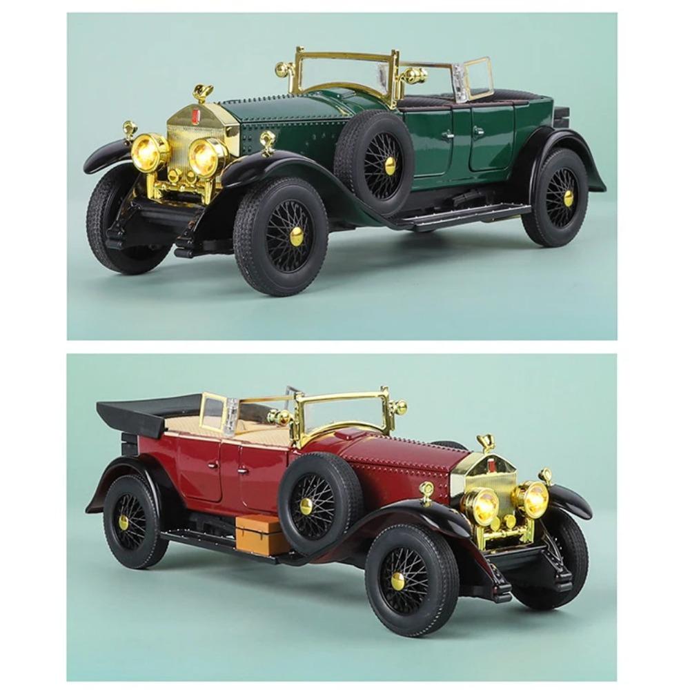 1/24 Rolls-Royce Phantom I Сплав Классическая Модель Роскошного Автомобиля Литой Металлический Игрушечный Ретро Старинные Автомобили Модель Автомобиля Звук и Свет Детский Подарок