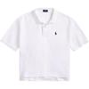 Ralph Lauren SS23 Solid Pony Embroidered Short Sleeve Polo Shirt Women White 211863280002