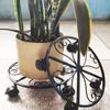 2 Pcs Metal Plant Caddy with Wheels Heavy-duty Flower Pot Stand with Casters Indoor Outdoor Rolling Plant Stands for Potted Plants