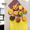 Decorative Fridge Magnet Simulated Cookie Refrigerator Magnet, 3D Fake Food Simulation Magnets Memo Notes Photo Holder for Home Decor