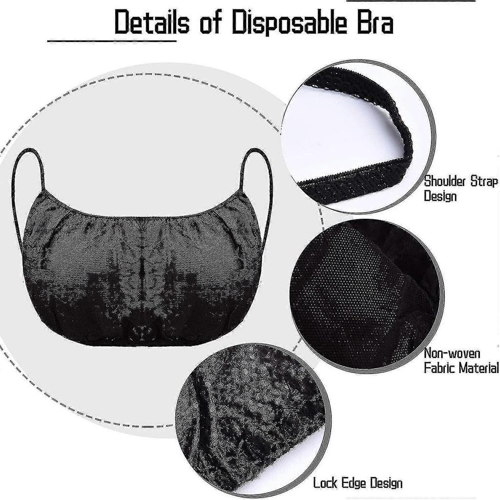 50pcs Disposable Bra For Spray Tan, Disposable Spa Salon Top Garment Underwear, Spray Tanning Brassieres Lingerie, Individually Pack
