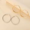 1 пара женских сережек-колец, большие круглые, полированные, железные, легкие, геометрические, индивидуальные, висячие серьги, женские, клубные, вечерние, украшения для ушей