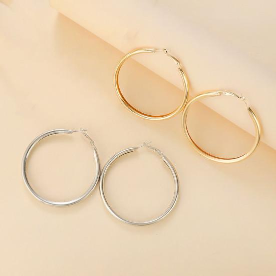 1 пара женских сережек-колец, большие круглые, полированные, железные, легкие, геометрические, индивидуальные, висячие серьги, женские, клубные, вечерние, украшения для ушей