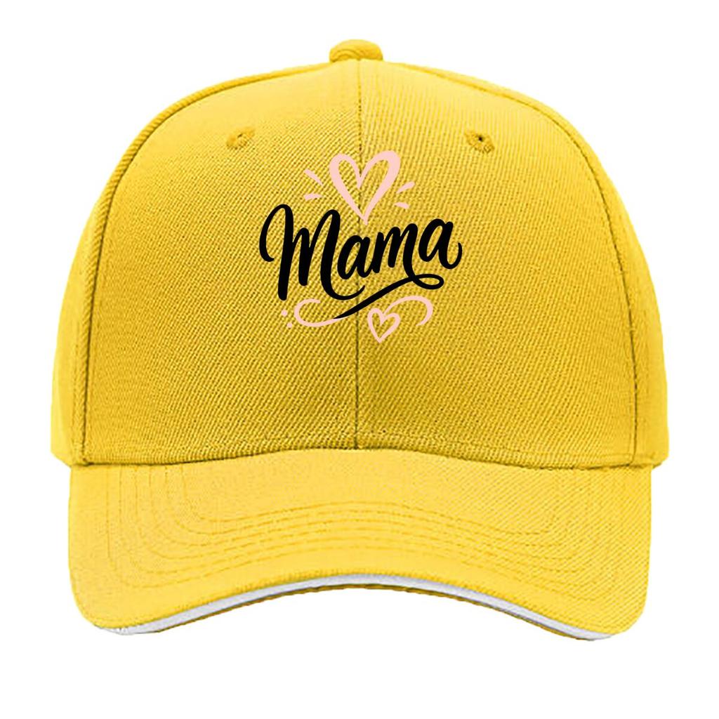 Playful Mama Script Heart Lettering Sandwich Baseball Cap Sun Cap Outdoor Workouts Hat