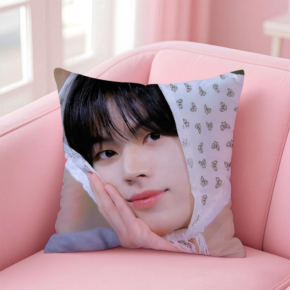 Kpop Handsome Singer KKim Dohoon Cushion Cover Pillowcase Short Plush Invisible zipper Room Sofa Cushion Cover