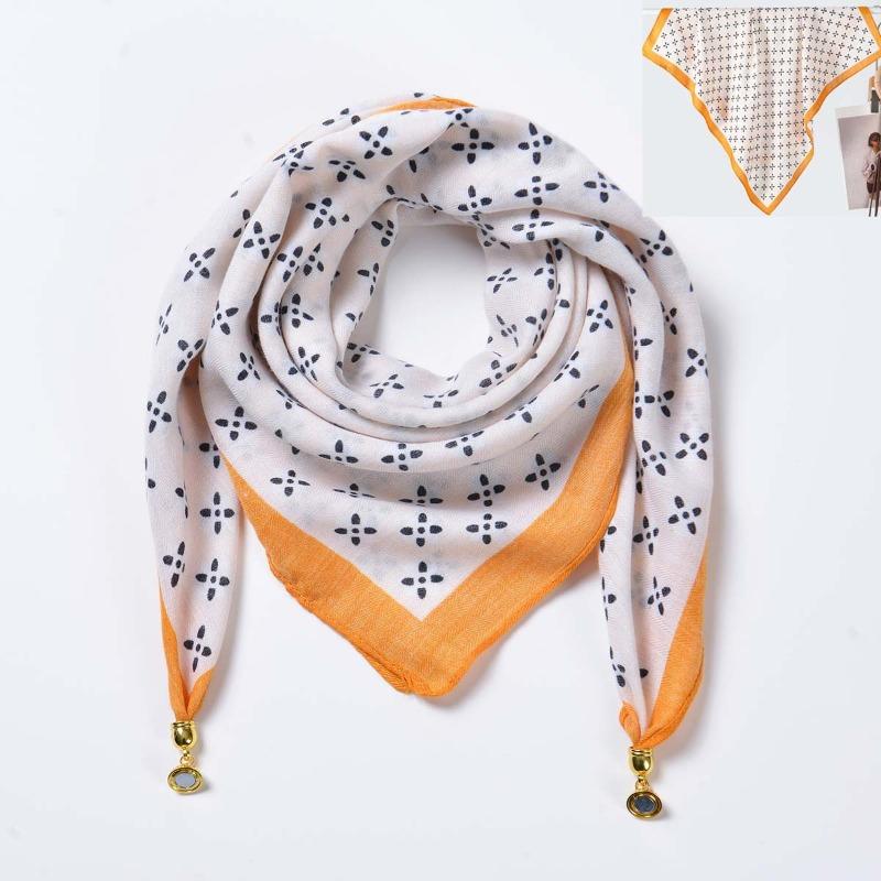 Idyllic small fresh women's imitation silk square scarf silk scarf temperament versatile scarf shawl heat