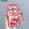 KEYSION Shockproof Case for HONOR X9d 5G with Lanyard Soft Silicone Cute 3D Cartoon Doll Phone Cover for Honor Magic 8 Lite 5G