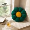 Ergonomic Chair Pad Corduroy Flower Cushion, Cute Shape Floor Decorative Living Room Sofa Accent Throw Pillow for Bed Couch Decor