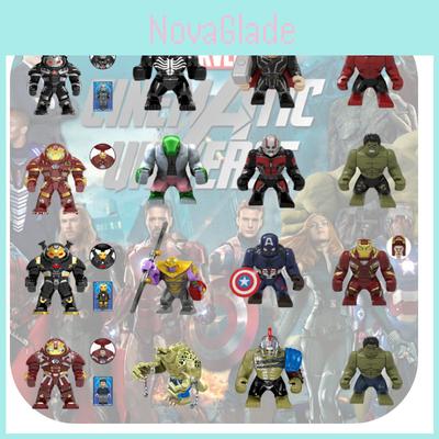 Набор экшн-фигурок супергероев Pg Коллекция для взрослых Включает Железного Человека Халка Тора Капитана Америку Грута АБС-пластик Высота 8 см