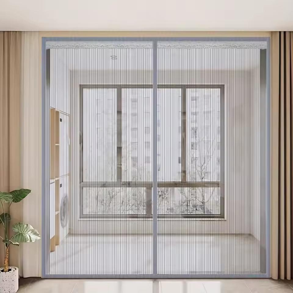 Магнитная дверная сетка большого размера Дверная магнитная москитная сетка Защита от насекомых Летная Летняя и Кухонная Внутренняя Невидимая сетка Магнитная дверная сетка