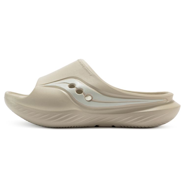 SAUCONY Cradle Fashion Cushioning Comfortable Slip-On EVA Non-Slip Wear-Resistant Casual Slippers Unisex Slippers Beige S28901-1