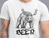 Cool Bear Beer Shirt, Deer Bear Shirt, Beer Lover Gift, Funny Bear T Shirt, Hunting Graphic Shirt, Drinking Alcohol T-shirt, Men Gifts Idea