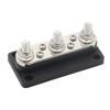 3 Post Power Distribution Block Bus Bar with Cover,300A Rating, Marine Bus Bar, Automobile, and Solar Wiring