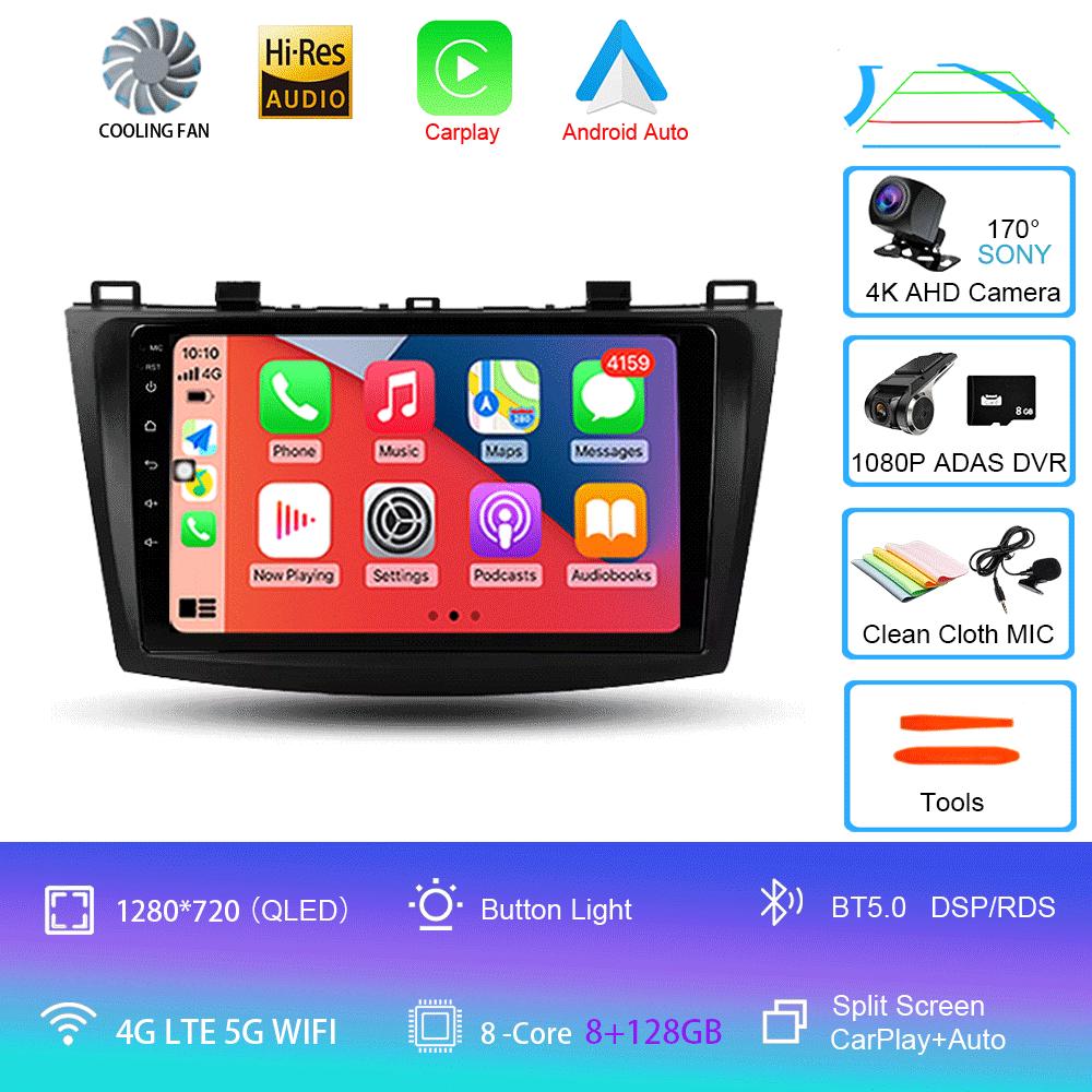 Android 14 Car Radio For Mazda 3 II For Mazda3 BL 2009 - 2013 Multimedia Video Player Navigation stereo GPS No 2din 2 din dvd