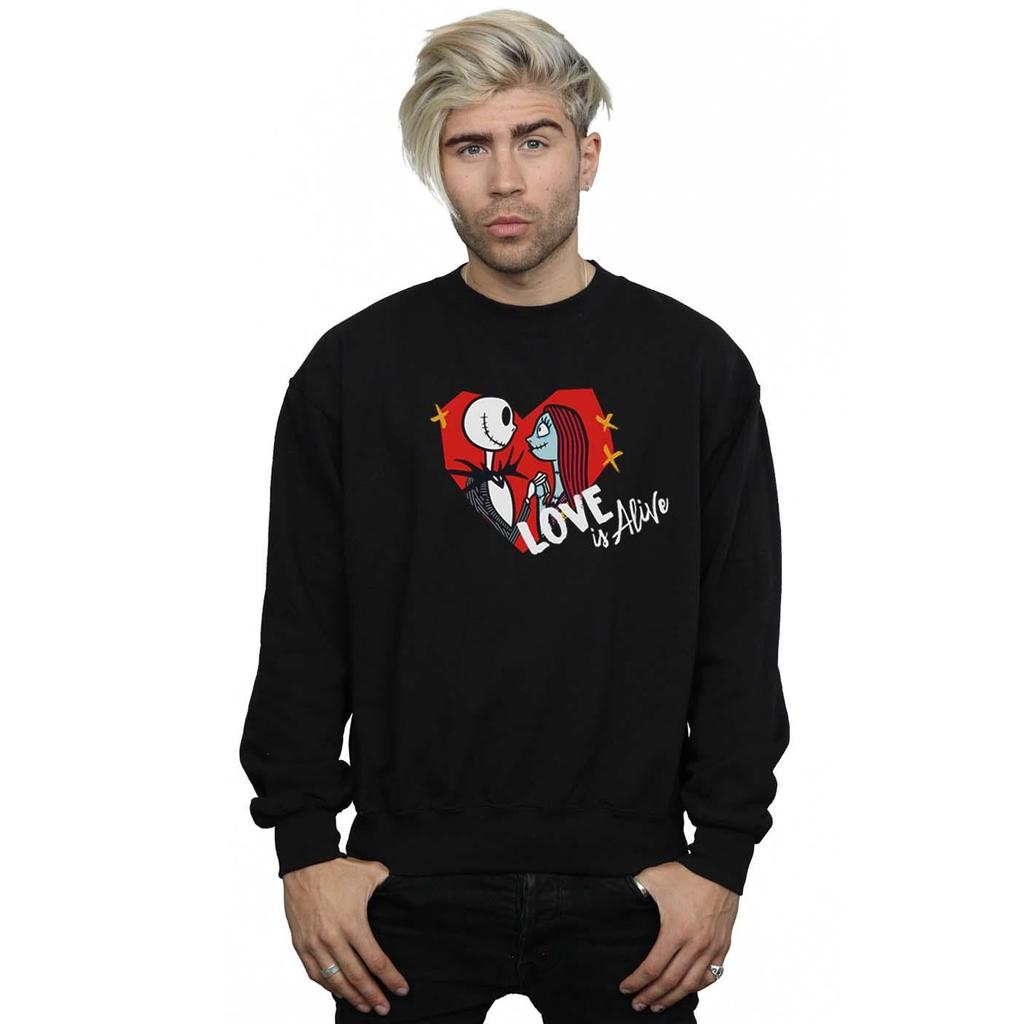 Disney Mens The Nightmare Before Christmas Love Is Alive Sweatshirt