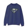 Mens Superman Indigo Blue Logo Sweatshirt