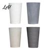 Large Capacity Planter for Tall Plants Round Flower Pot with Drainage Holes 17 Inch Stone-Look Thickened Composite Plastic Plant Basin Planter,