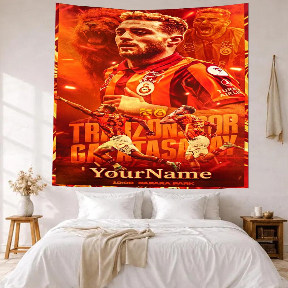 Galatasaray Custom Your Name Wall Decor Tapestry Art For Pet Memorial Birthdaywedding Party Backdrop Family Gift