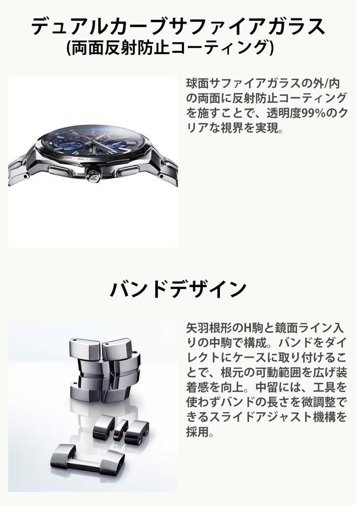 Мужские часы Oceanus Manta Solar Серебристые [Casio] с Bluetooth и радиоконтролем OCW-S5000E-1AJF