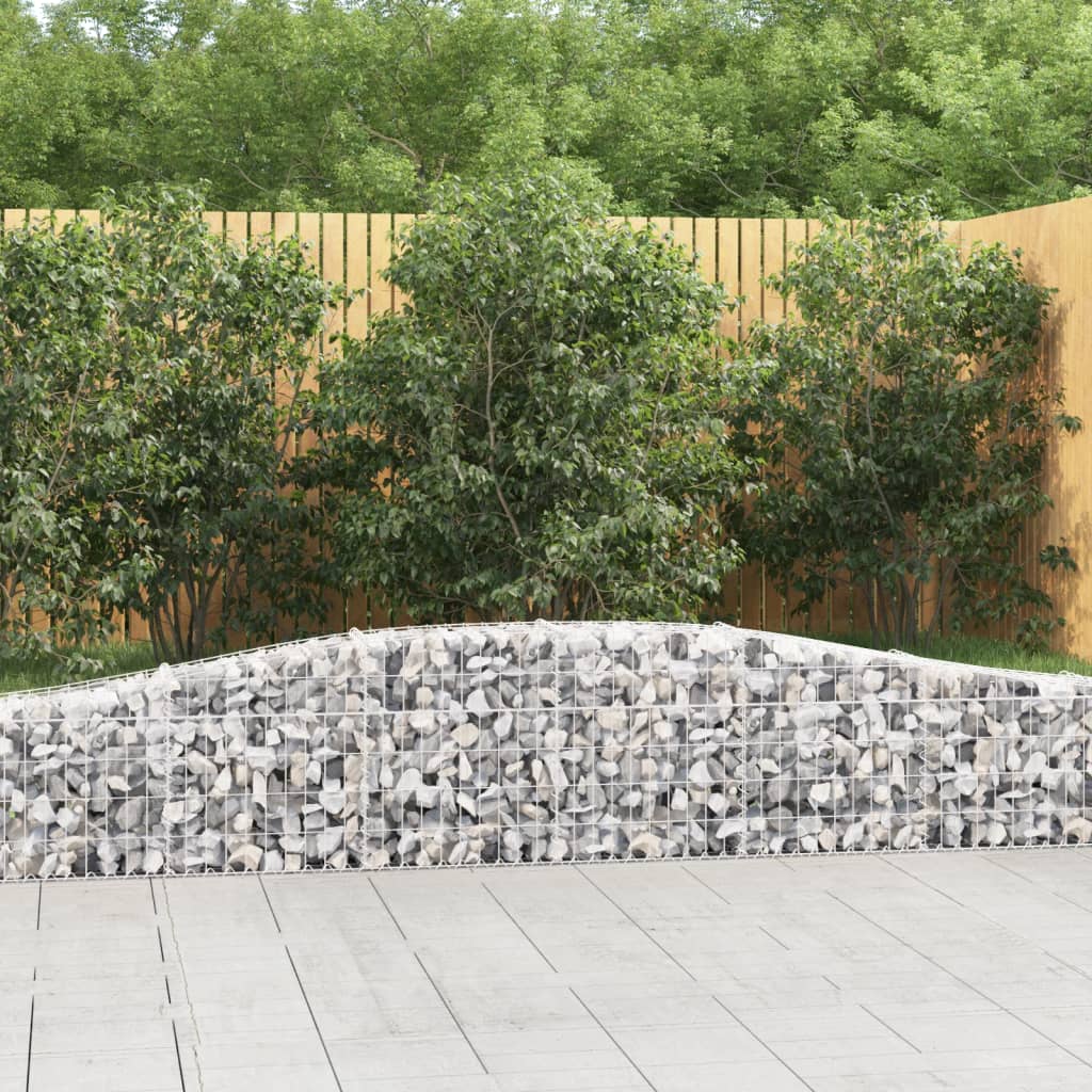 Vidaxl Kosze Gabionowe, 6 Szt, 400X30X40/60 Cm, Galwanizowane Żelazo