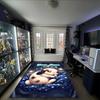 1PC Custom Name "Starry Night Bunny Dreams" Theme Floor Mat Ideal for Living Room, Game Rooms, Office, Bedroom,Floor Mat Playful Design
