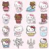 100 шт. Наклейки Sanrio Серия Hello Kitty Милые Многоцелевые Наклейки для DIY Водонепроницаемые Декоративные Наклейки для Холодильника Компьютера