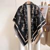 European And Korean Carriage Black And White Classic High-End Scarf Women'S Shawl Warm Versatile Simple Thickened Scarf