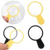 Пластиковый 45-мм образовательный инструмент Ручная лупа Очки для чтения Линза Ювелирная лупа 3-кратное увеличение