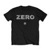Черная футболка с графикой ZERO Star Минималистичный стритвир Простой современный топ