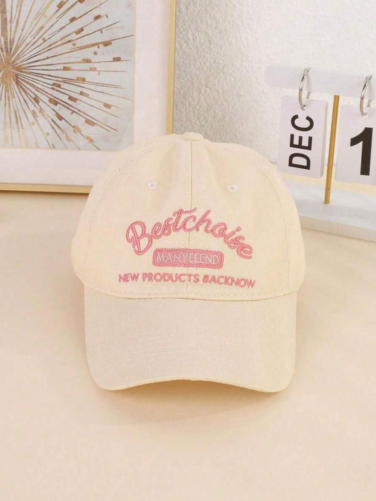 letter best wishes unisex all season fashionable pure cotton retro baseball cap