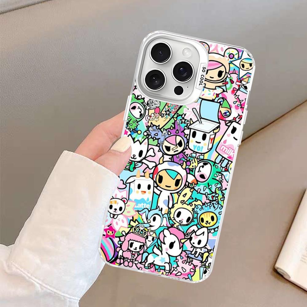 Япония Tokidoki Аниме Чехол для Телефона Для IPhone 16 15 14 13 12 11 Pro Max X XR XSMAX 8 7 Plus Матовый Ударопрочный Задний Чехол