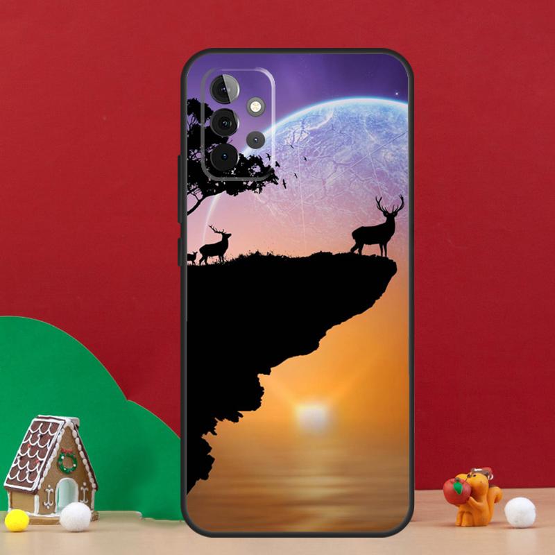 Чехол Животное Олень Северный олень Для Samsung Galaxy A17 A06 A16 A56 A36 A54 A34 A14 A52 A32 A13 A23 A33 A53 A15 A35 A55