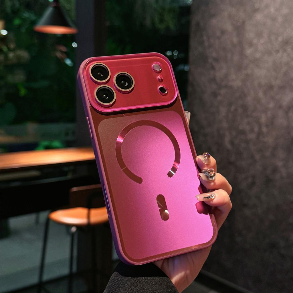 For iPhone 17 Pro Max Case Compatible with MagSafe TPU PC Phone Back Cover with Lens Film