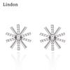 Женские серьги из медного сплава с цирконом Lindon - Серьги-подвески в подарок на свадебную вечеринку