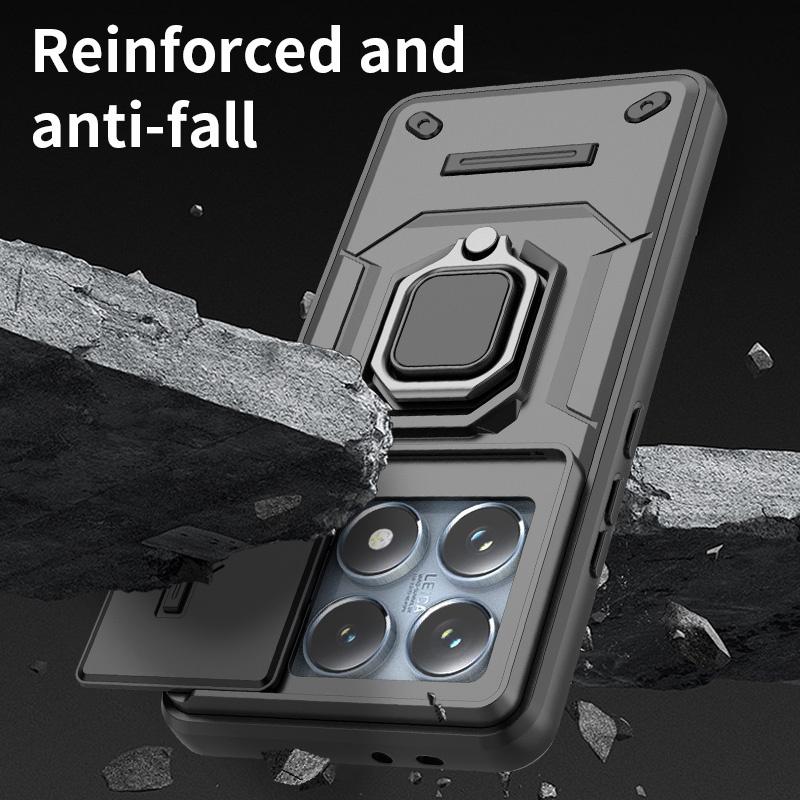 Для Xiaomi 14T Pro 5G чехол автомобильный магнитный кольцо подставка бронированные чехлы для телефонов для Xiomi Mi14T 14 T 14TPro T14 5G противоударный задний чехол