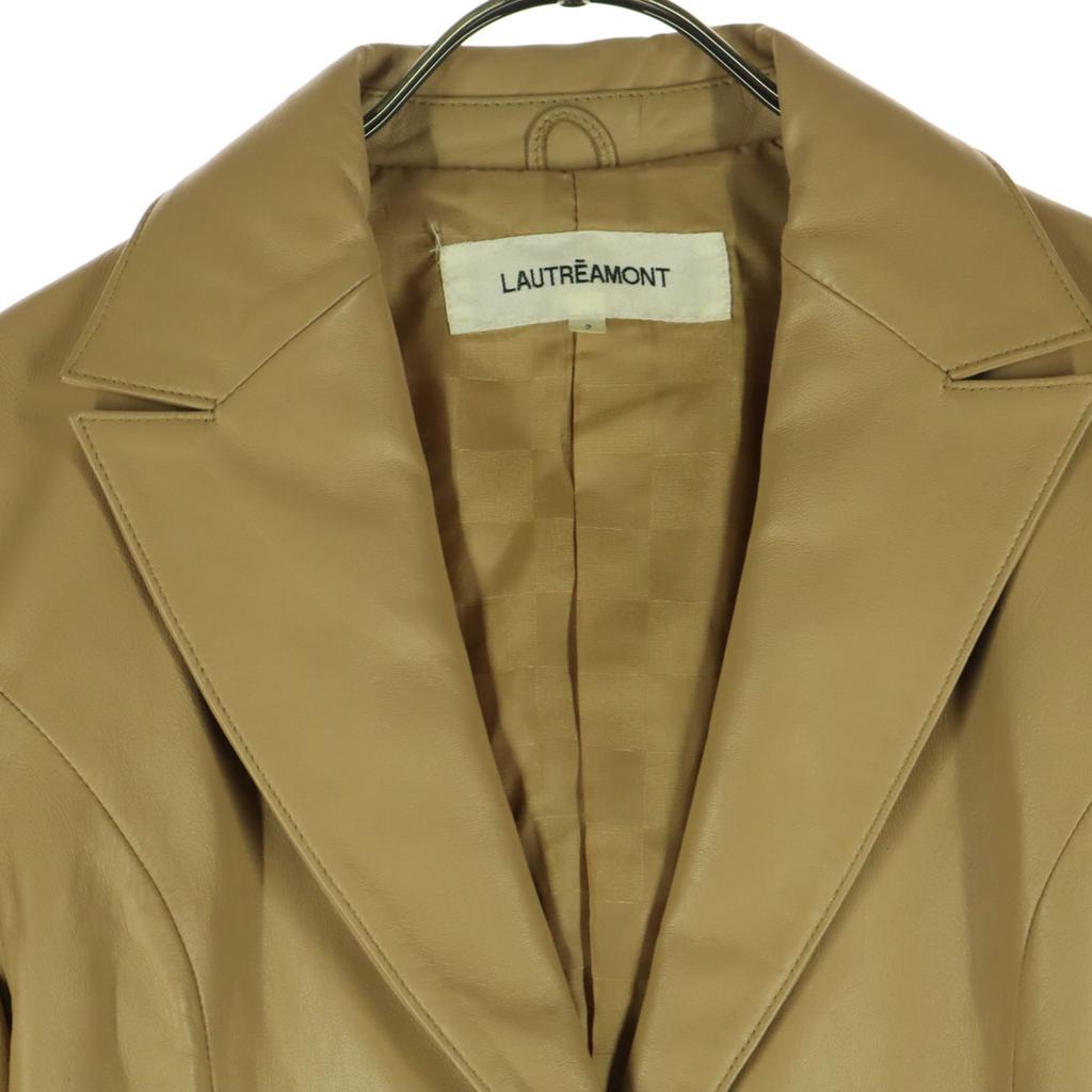 LAUTREAMONT Long sleeve Sheep leather leather jacket M beige Women Used