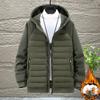 Large Size Men's Winter Short Warm Jacket Winter Thickened Snow Windproof Warm Hooded Jacket